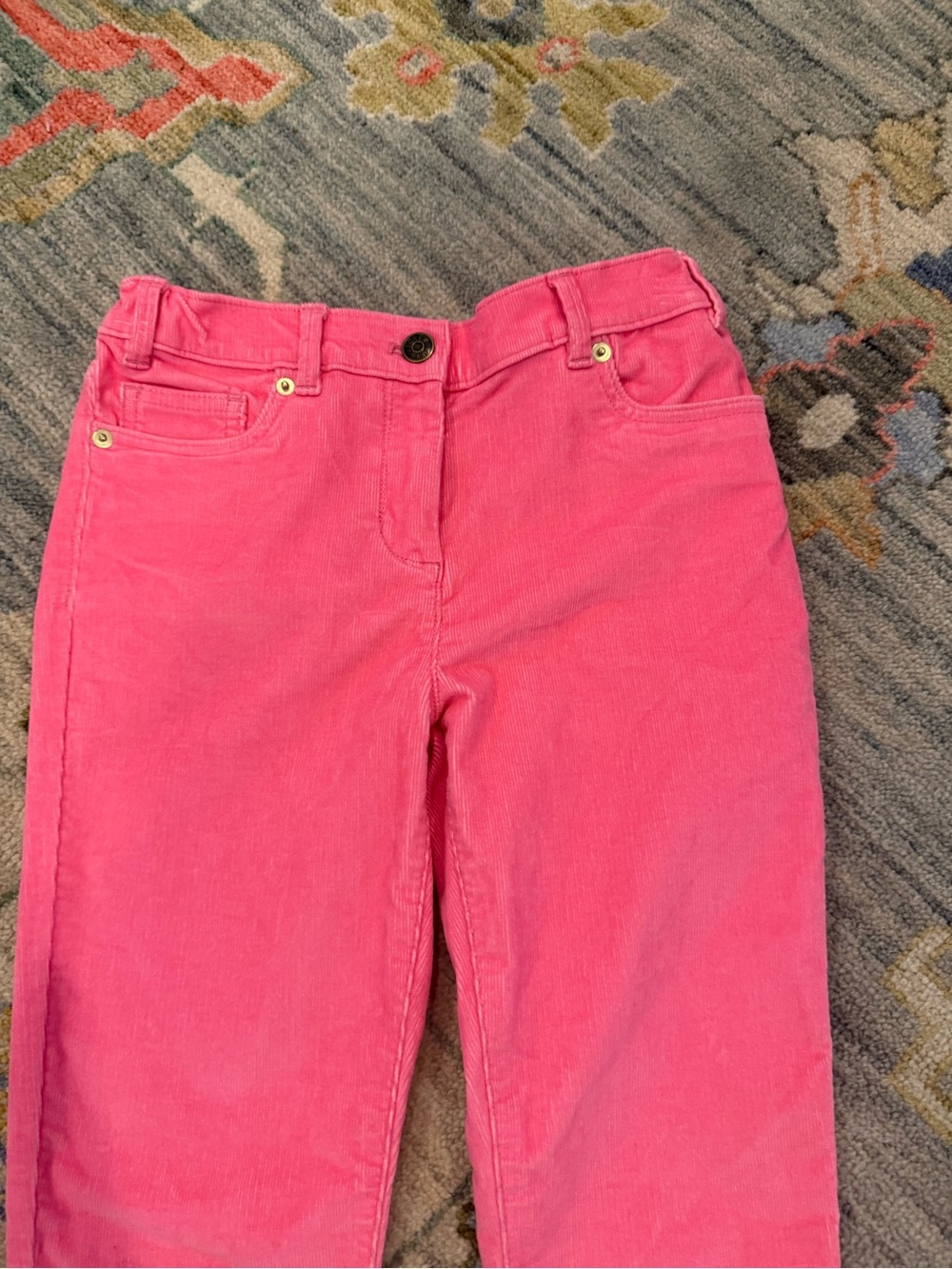 Crewcuts j. Crew Pink Corduroy Jeans stretch size 12 - Picture 2 of 4